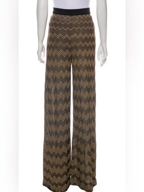 MISSONI Wide-Leg Knit Chevron Pants!